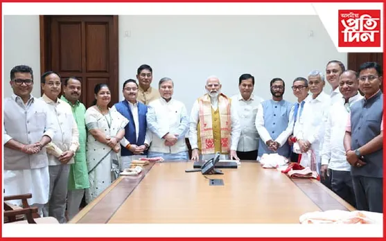 সৰ্বানন্দ সোণোৱালৰ নেতৃত্বত অসমৰ NDA সাংসদসকলে সাক্ষাৎ কৰিলে প্রধানমন্ত্রীক...